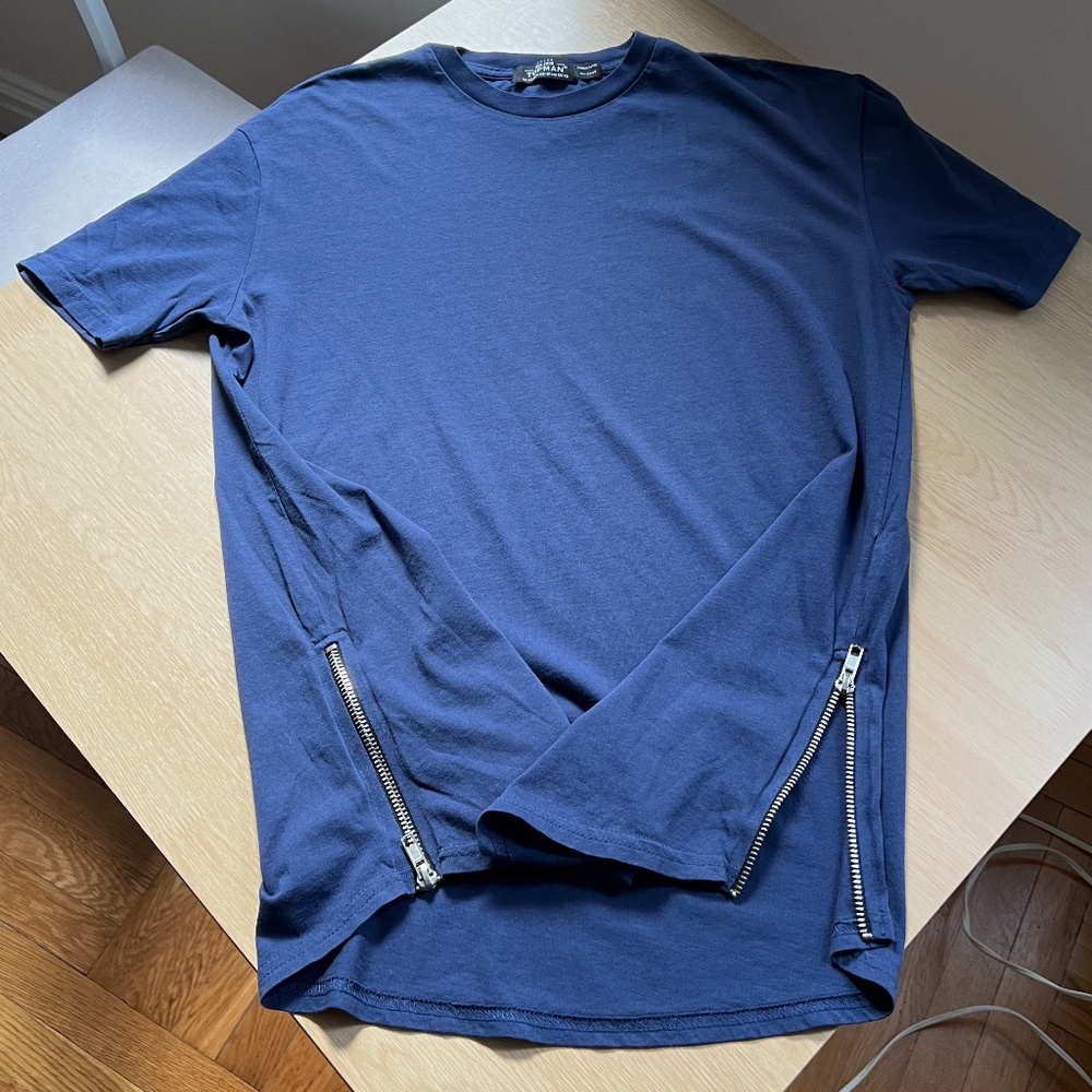 Topman Oversized T-shirt with Side Zips